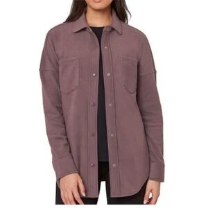 Mondetta Purple Shirt Shacket Jacket Snaps Oversized Cute Lumberjane Size Medium